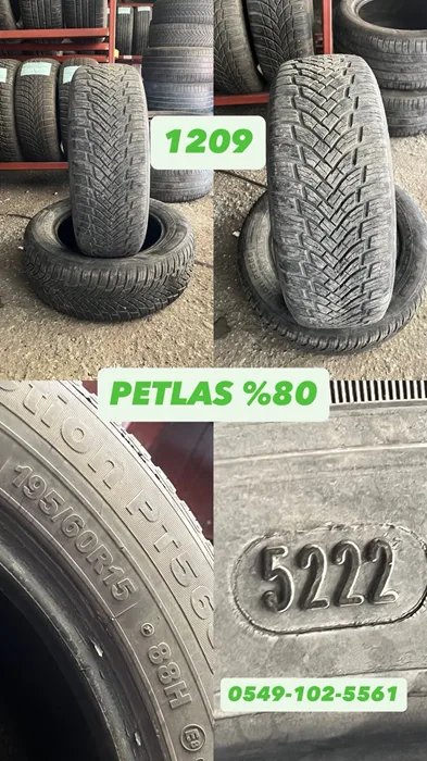 195/60R15 88H PETLAS (M22) 2 ADET