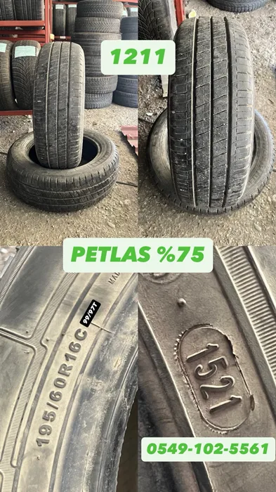 195/60R16C 99/97T PETLAS (Y21) 2 ADET
