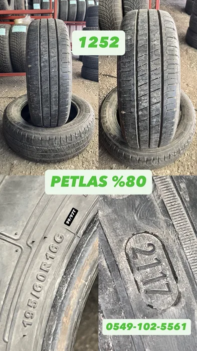 195/60R16C 99/97T PETLAS (Y17) 2 ADET