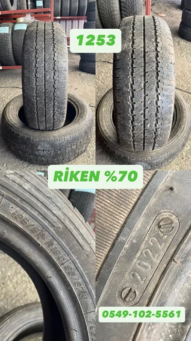 195/60R16C 99/97H RİKEN (Y22) 2 ADET