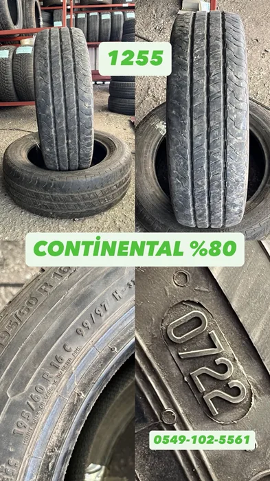 195/60R16C 99/97H CONTİNENTAL (Y22) 2 ADET