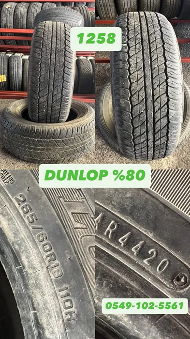 265/60R18 110H DUNLOP (Y20) 2 ADET