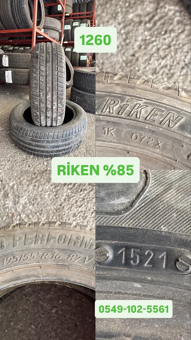 195/55R16 87V RİKEN (Y21) 2 ADET