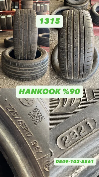 225/45R17 94Y HANKOOK RFT (Y21) (Y19) 2 ADET