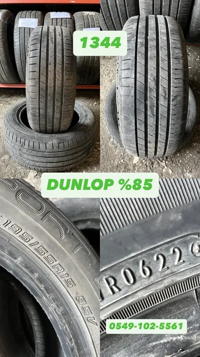 195/55R15 85V DUNLOP (Y22) 4 ADET