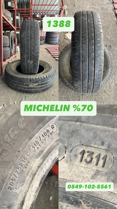 205/75R16C 110/108R MICHELIN (Y11) 2 ADET