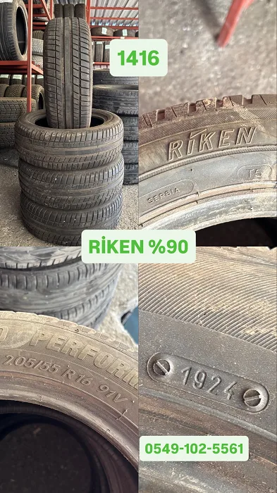 205/55RE16 91V RİKEN (Y24) 4 ADET