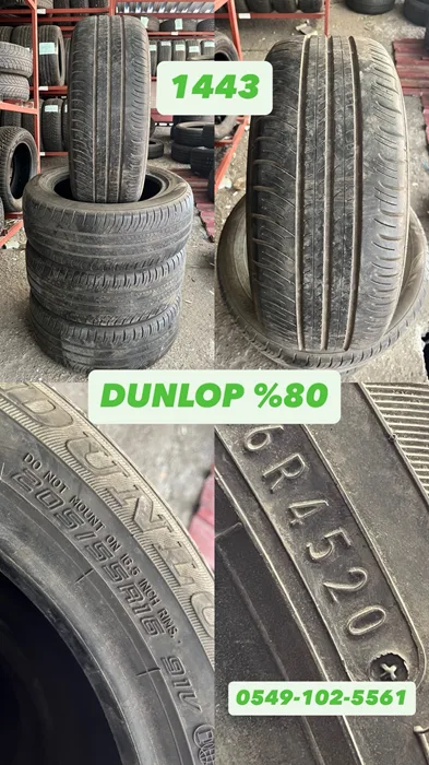 205/55R16 91V DUNLOP (Y20) 4 ADET