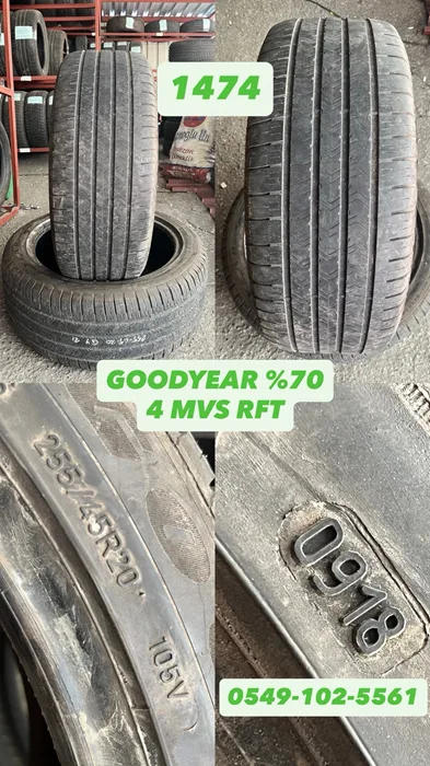 255/45R20 105V GOODYEAR RFT (M18) 2 ADET