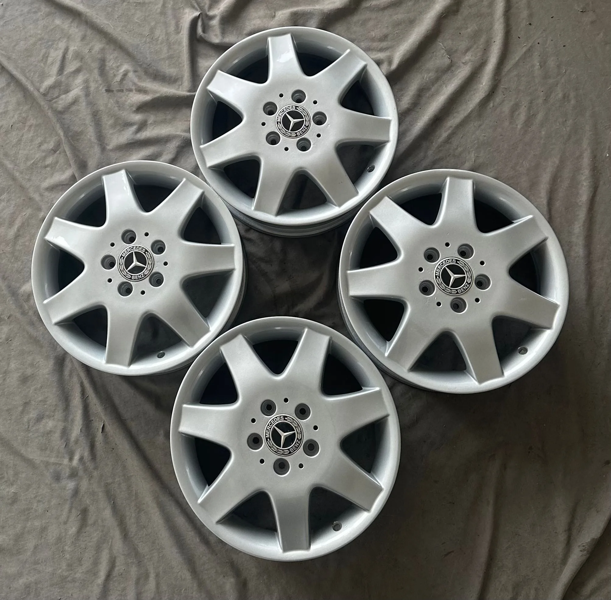 5x112 16 İNÇ J5.5 ET42 ORJİNAL MERCEDES JANT TAKIMI (İŞLEMLİ—KİRAZLIK 600 M)