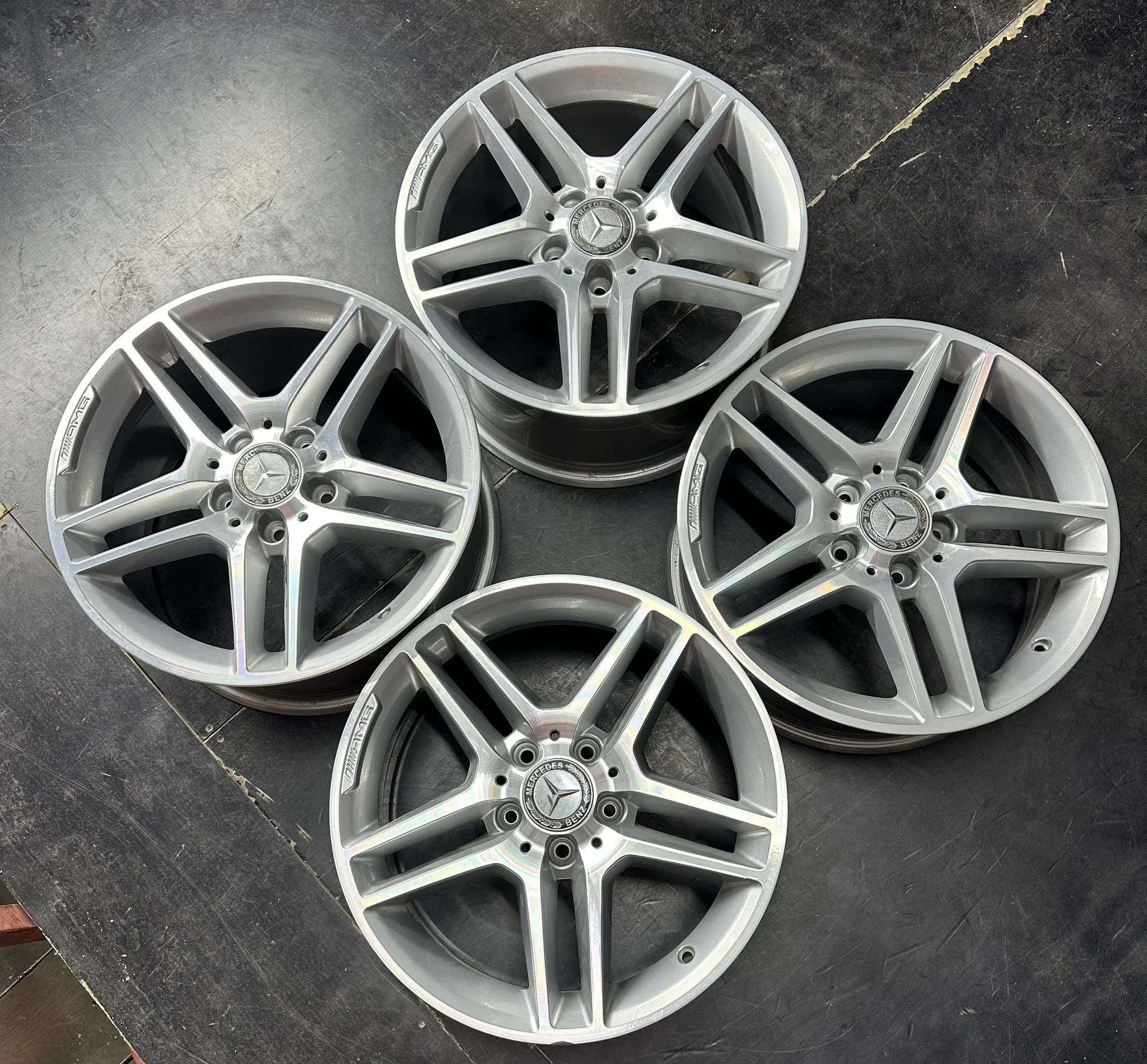 5x112 17 İNÇ J7.5/8.5 ET47/58 ORJİNAL MERCEDES W204 JANT TAKIMI (İŞELMLİ)