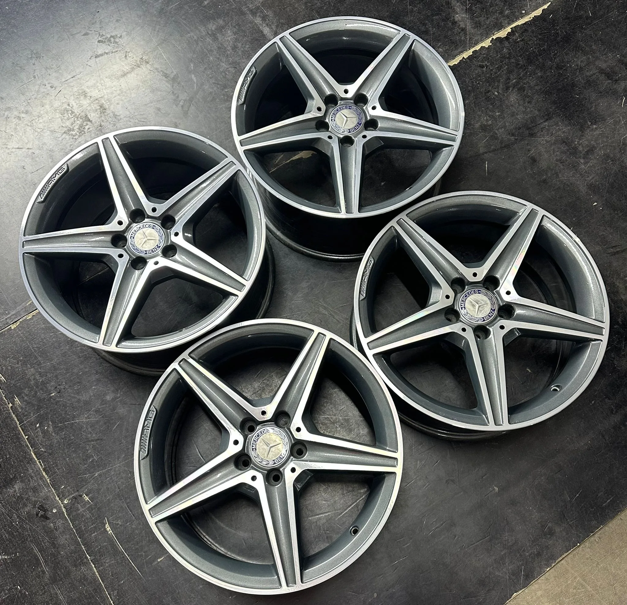 5x112 18 İNÇ J7.5/8.5 ET44/49 ORJİNAL MERCEDES W205 JAMT TAKIMI (İŞLEMLİ)