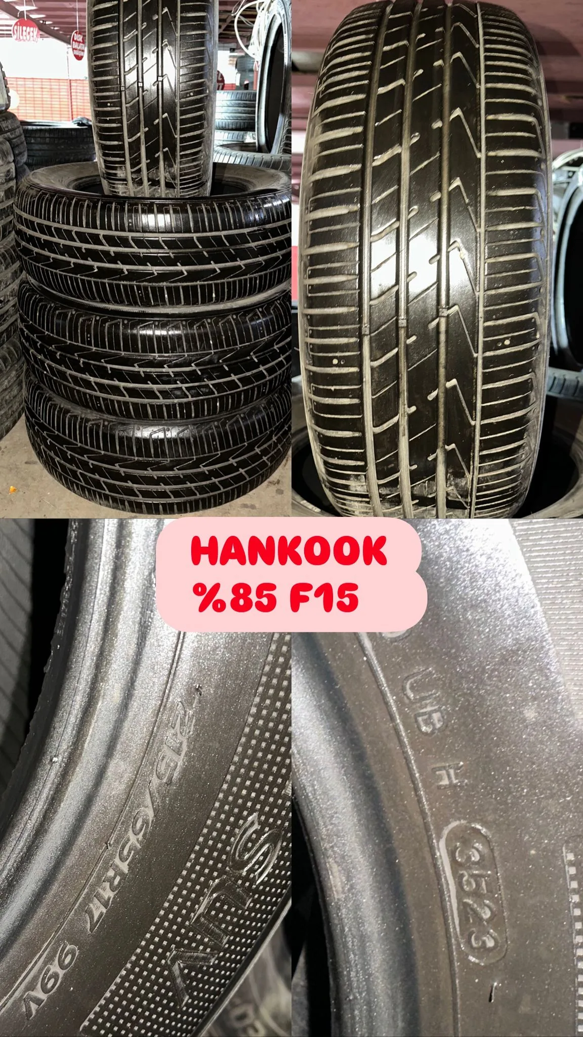 215/65R17 99V (23) 4 ADET YAZ DOT 35/23 %85 HANKOOK VENTUS S1 EVO 2SUV